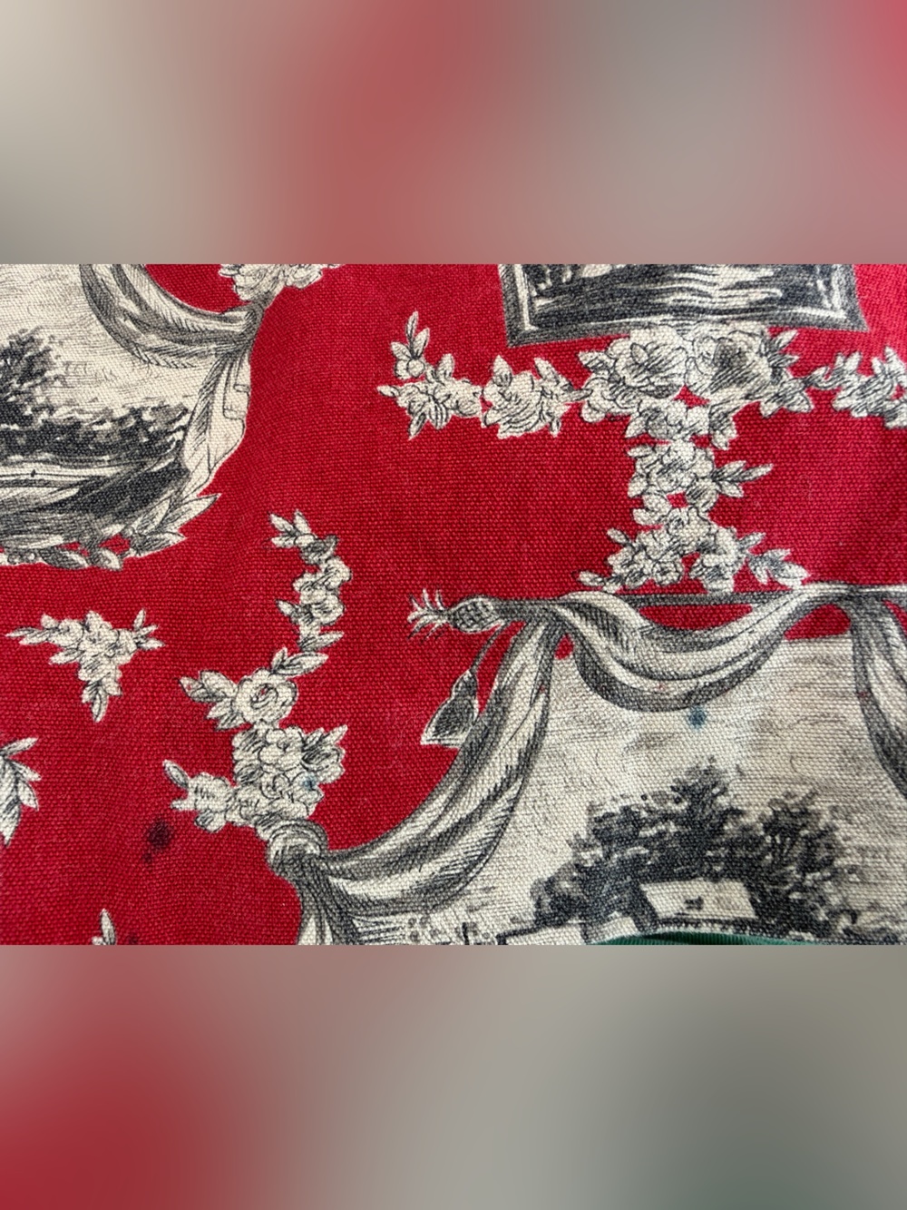 Talbots A-Line Toile Print Skirt in Red Size 10 - Picture 5 of 5